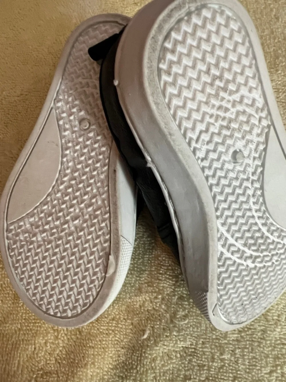 London Fog Kids Black Slip-On Sneakers with White Sole